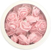 Boîte ronde de Luxe avec couvercle transparent - Wit - M : 24 x 12 cm - Coffret cadeau - Coffret cadeau