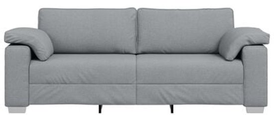 vidaXL - Canapé 3 places - Gris clair - 178 cm - Tissu