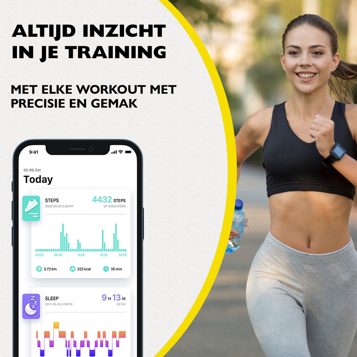 Zoluko Smartwatch Sporthorloge met Fitness Tracker en - afbeelding 3