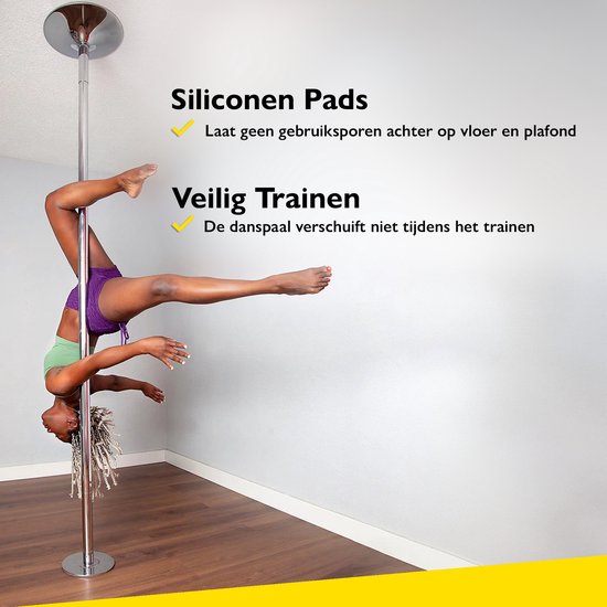 Barre De Pole Dance TBvechi : Perche Télescopique Réglable, Rotation Statique Ou Tournante