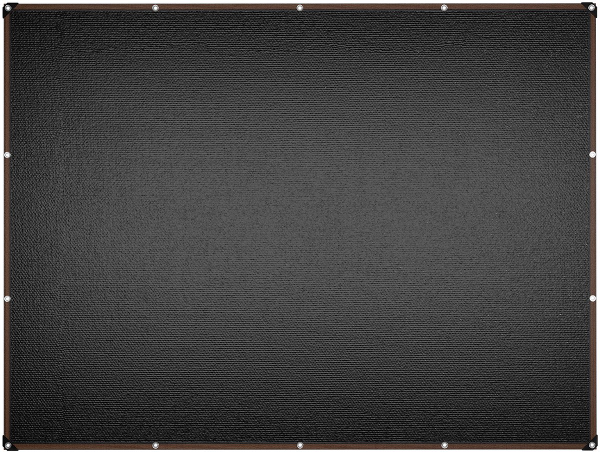 Aufun Zonnezeil zeilogen 3x4m Zonwering Rechthoekig UV-bescherming 90-95% schaduw Windbescherming Zonweringsrolgordijn van HDPE voor balkon terras tuin