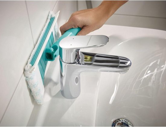 Leifheit Flexi Pad Click System Balai pour salle de bains et carrelage - Poignée télescopique