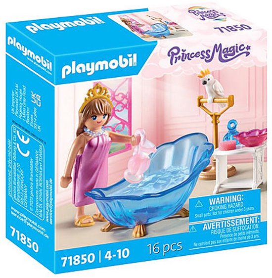 Playmobil 'Princess Magic' speelgoeddoos met prinses en koninklijk bad.