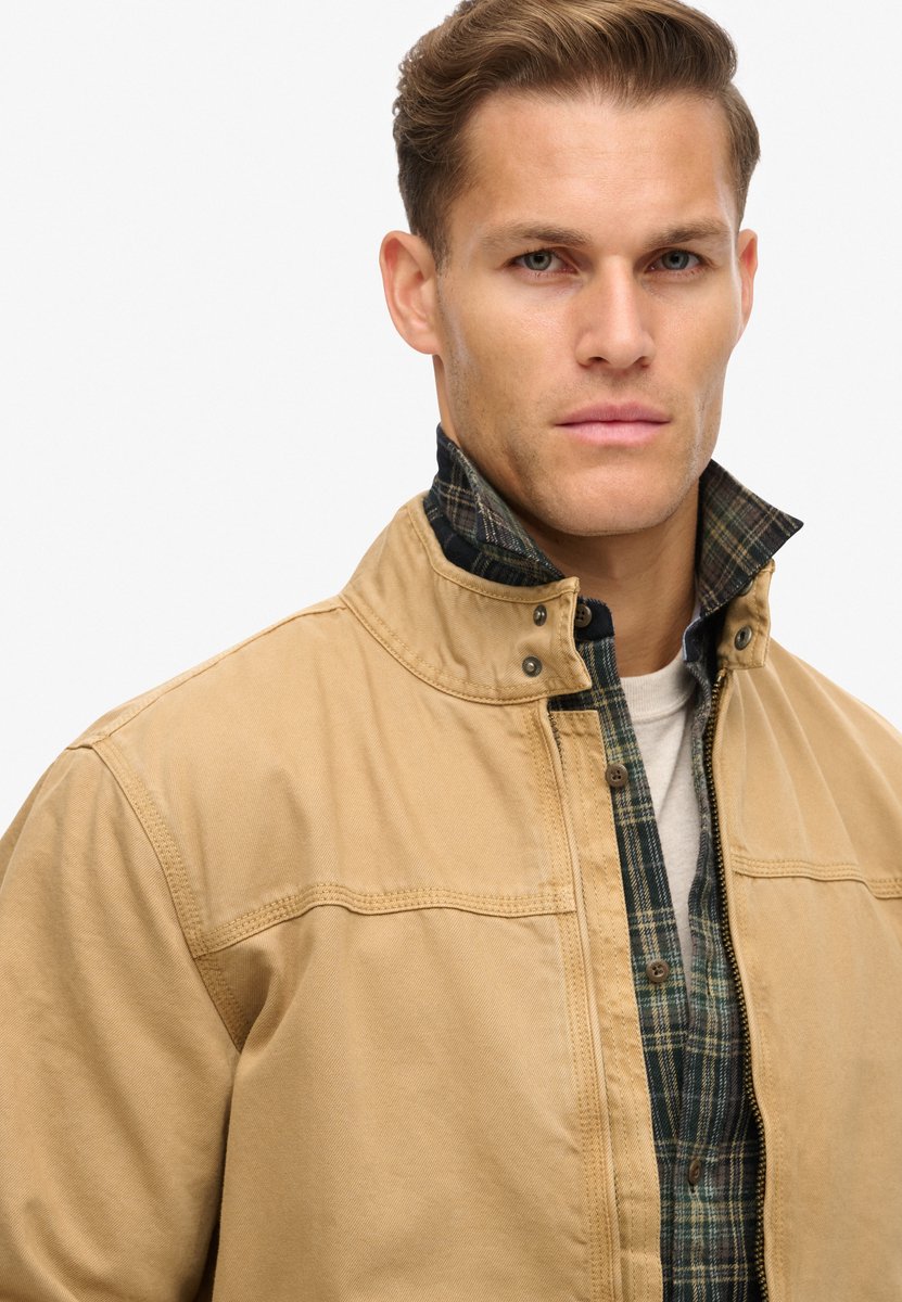Superdry Klassieke Harrington jas Heren Buitenjassen Beige
