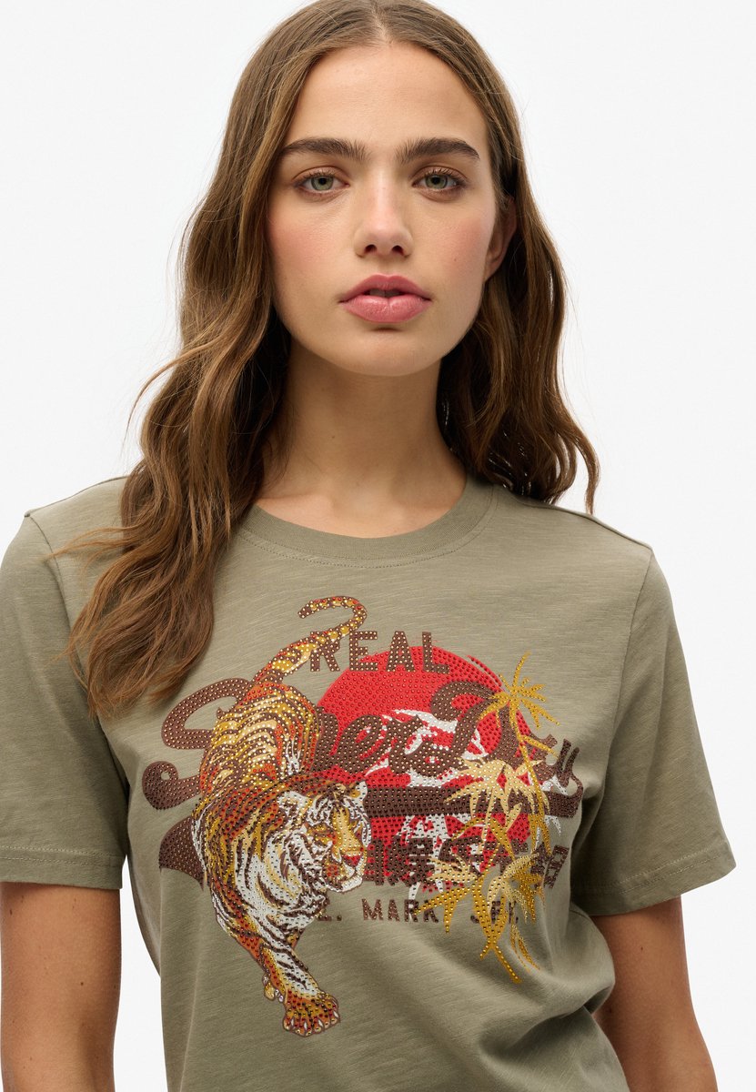 Superdry Vintage Logo Tokyo Relaxed Shirt Dames Bruin