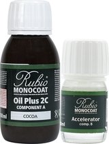 Rubio Monocoat Oil Plus 2C - Ecologische Houtolie in 1 Laag voor Binnenshuis - Cocoa, 130 ml