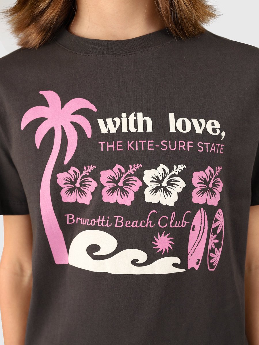 Brunotti Braey Girls T-shirt Pirate 164 Zwart