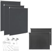 Store enrouleur d'extérieur Aufun, store vertical, protection solaire pour balcon, brise - vue, rideau occultant, Protection UV, protection contre le vent (140 x 240 cm, anthracite)