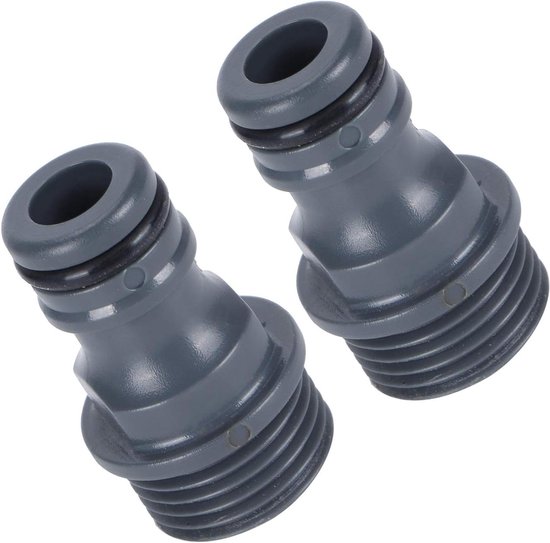 QUARKZMAN 12mm Barb zu G1/2 Außengewinde Rohr x 6Stk. PVC gerade Barb Schlauch Rohrverschraubung für Luft Wasser Kraftstoff Pneumatikschlauch, weiß