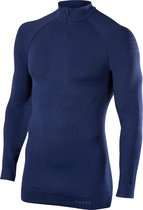 FALKE Maximum Warm Zip Shirt Heren 33540 - Blauw 6177 dark night Heren - XXL