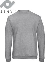 Senvi Basic Sweater (Kleur: Heather Grey) - (Maat XXXXL-4XL)