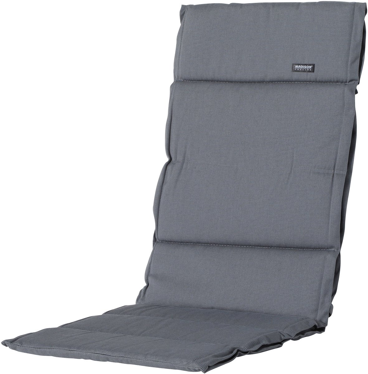 Kussen fiber de luxe ca.125x50cm Rib grey 2 stuks
