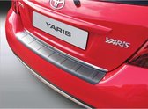 RGM ABS Achterbumper beschermlijst passend voor Toyota Yaris 3/5 deurs 9/2014- 'Ribbed' Zwart