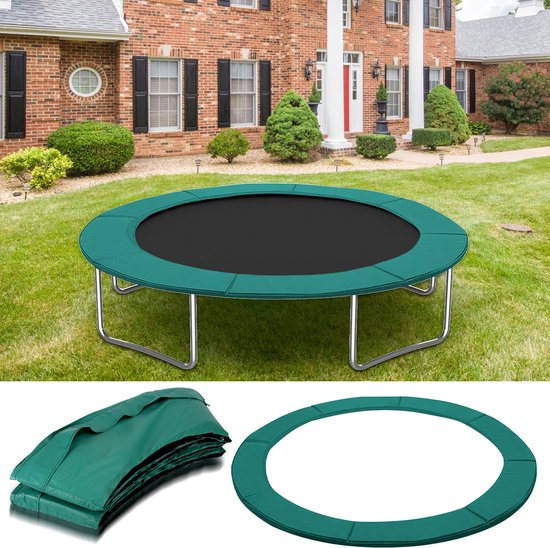 Trampoline beschermrand, randafdekking, randbescherming, trampolinerand 366cm, Groen