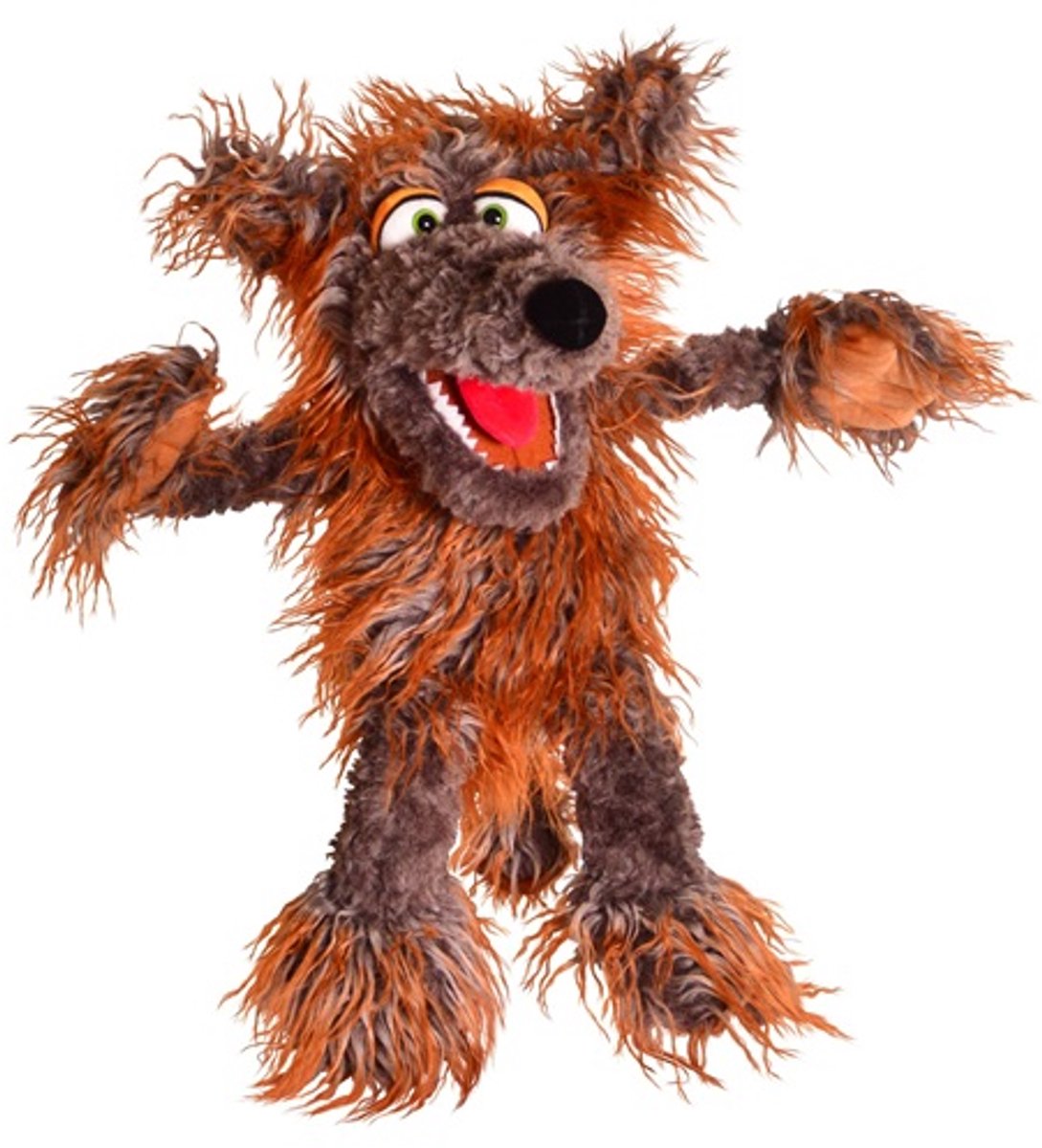 Living Puppets pluche handpop wolf siegried 57cm