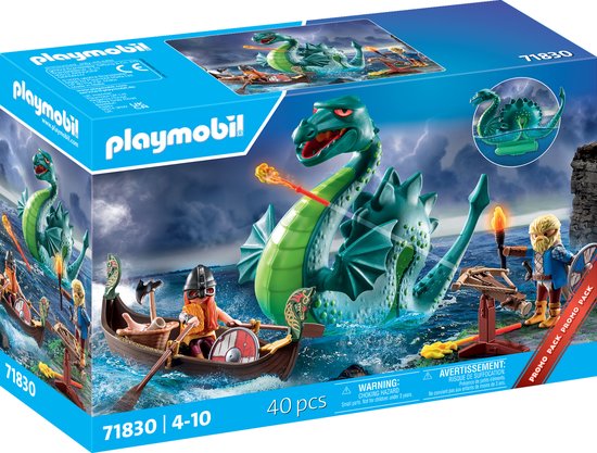 PLAYMOBIL History PROMO Vikingen met zeemonster 71830