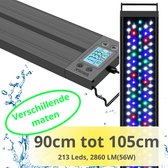 AquaKonings - Aquarium lamp - LED Aquariumverlichting - Dimbaar - Timer - 90 tot 105cm - Verschillende maten verkrijgbaar - Vernieuwde versie