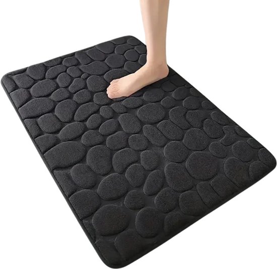 HAHII Diatomeeënaarde badmat super absorberend sneldrogend antislip diatomiet modder badkamer vloertapijten, kantoor deurmat keuken eetkamer woonkamer hal tapijt 45 x 70 cm oranje bloem