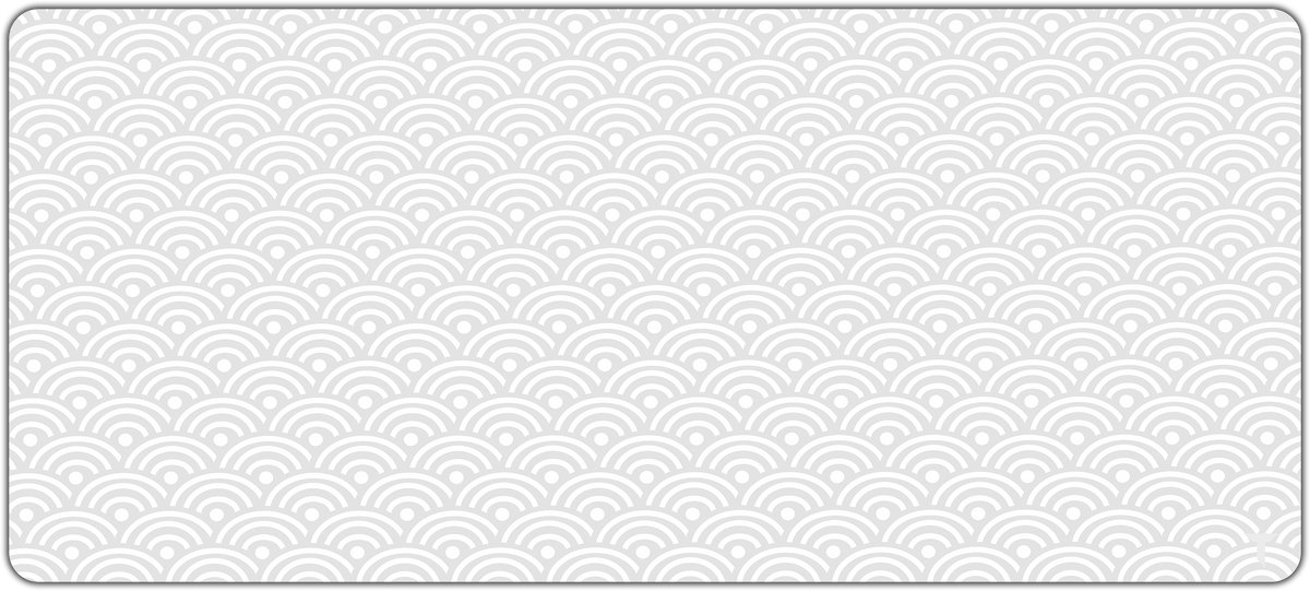 Tommiboi muismat - First collectie Wit- xxl muismat - 90x40 cm – Anti-slip – Grote Muismat