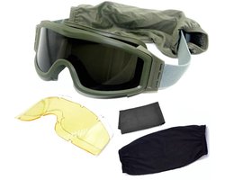 Alta-X - Airsoft bril - ski bril - Met verschillende glazen - Groen