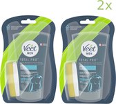 Veet Men - Ontharingscreme - Gevoelige Huid - In Shower - 150ml x2 - Voordeelverpakking