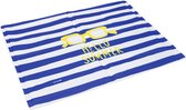 Beeztees Hello Summer Koelmat - Hondenmat - Blauw/Wit - 100x60 cm