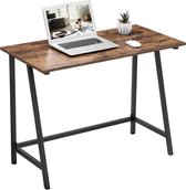 Bol.com ACAZA Bureau - Computertafel - Vintage bruin - 100 x 50 x 75 cm (B x D x H) - Laptoptafel - Computer Tafel - Bureau Zwar... aanbieding