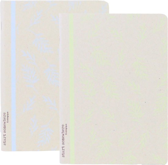Kangaro schriften - ECOLOGIQUE - formaat A4 - met lijn - 2 stuks