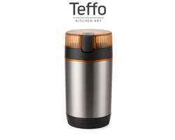 Teffo Elektrische Koffiemolen/Koffiemaler - 200W - Kleine Koffie Grinder - Bonenmaler