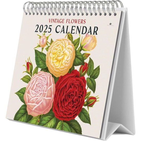 Calendrier De Bureau 2025 UK - Format 25,4 X 21,1 Cm Avec Liste De Tâches, Motifs Verts - Organisation Mensuelle
