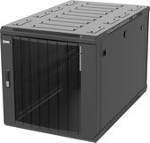 Toten 12U Serverkast - 19'' met geperforeerde deuren, geschikt voor onder bureaus, (BxDxH) 600x1000x643mm