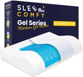 Bol.com Sleep Comfy - Gel Traagschuim Serie - Hoofdkussen met koelgel - 30 dagen Proefslapen - Traagschuim Hoofdkussen - Hoofdku... aanbieding