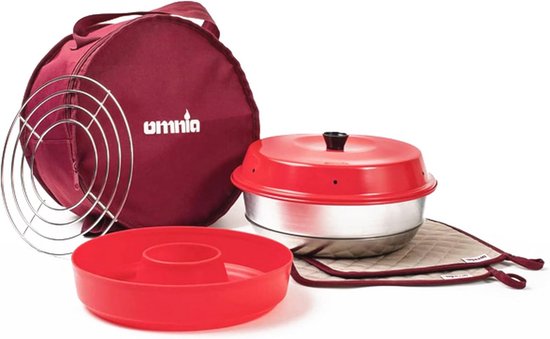 Omnia Kit 1 Bestaande Uit: Omnia Oven, Ovenrooster, Siliconen Bakvorm Opbergtas En Pannenlappen Nu Met Gratis Kookboek