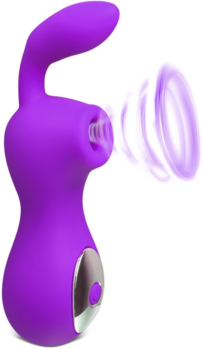 Luxe Paarse Clitorale Vibrator met Zuigfunctie – 10 Standen – Stil & Oplaadbaar – Waterdicht – Elegant Design