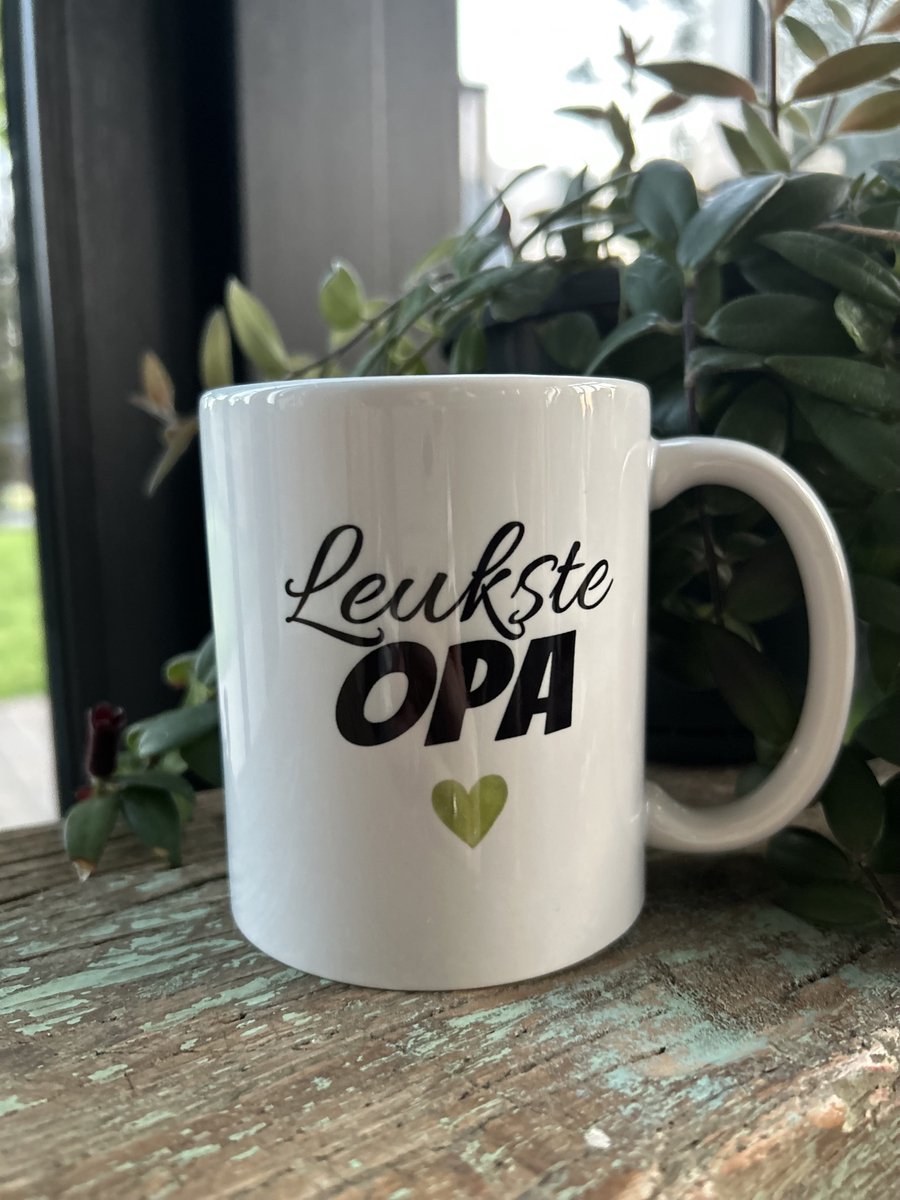 Creaties van Hier - Mok - Leukste Opa - Vaderdag - Keramiek - 325 ml