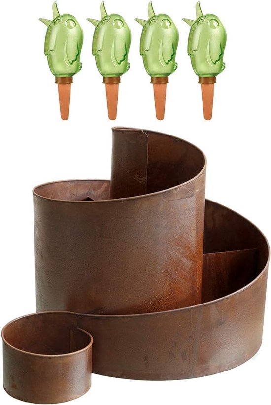 UNUS GARDEN 3er Set Kronen Gartendeko aus Edelrost Metall für Garten Terrasse | NL