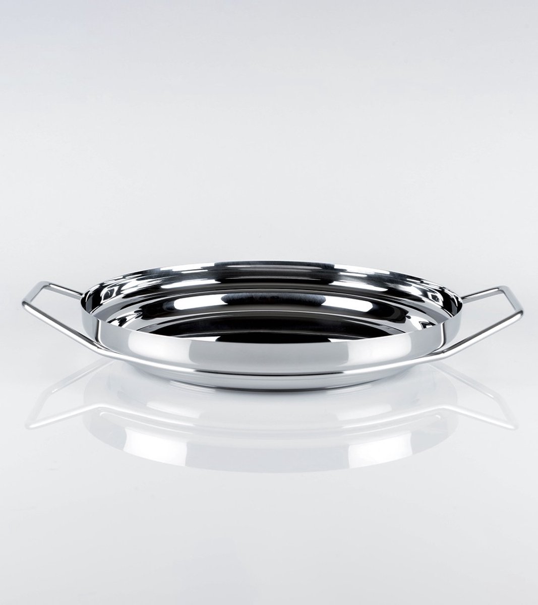 KnIndustrie - Back/UP Pan Ø 34 cm - Moderne Pannenset met Steunhandgrepen - Rodolfo Dordoni - Made In Italy
