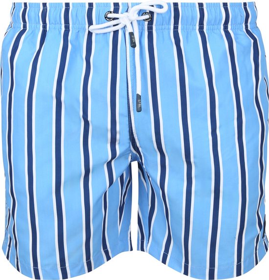 Suitable Zwembroek Stripe Blauw - Maat L - Heren zwemshort - Sneldrogend