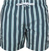 Suitable Zwembroek Stripe Groen - Maat L - Heren zwemshort - Sneldrogend