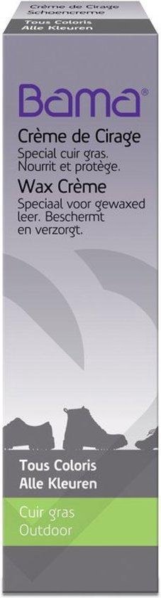 Bama Wax Crème voor gewaxt leer. Beschermt en verzorgt. Voor alle kleuren.