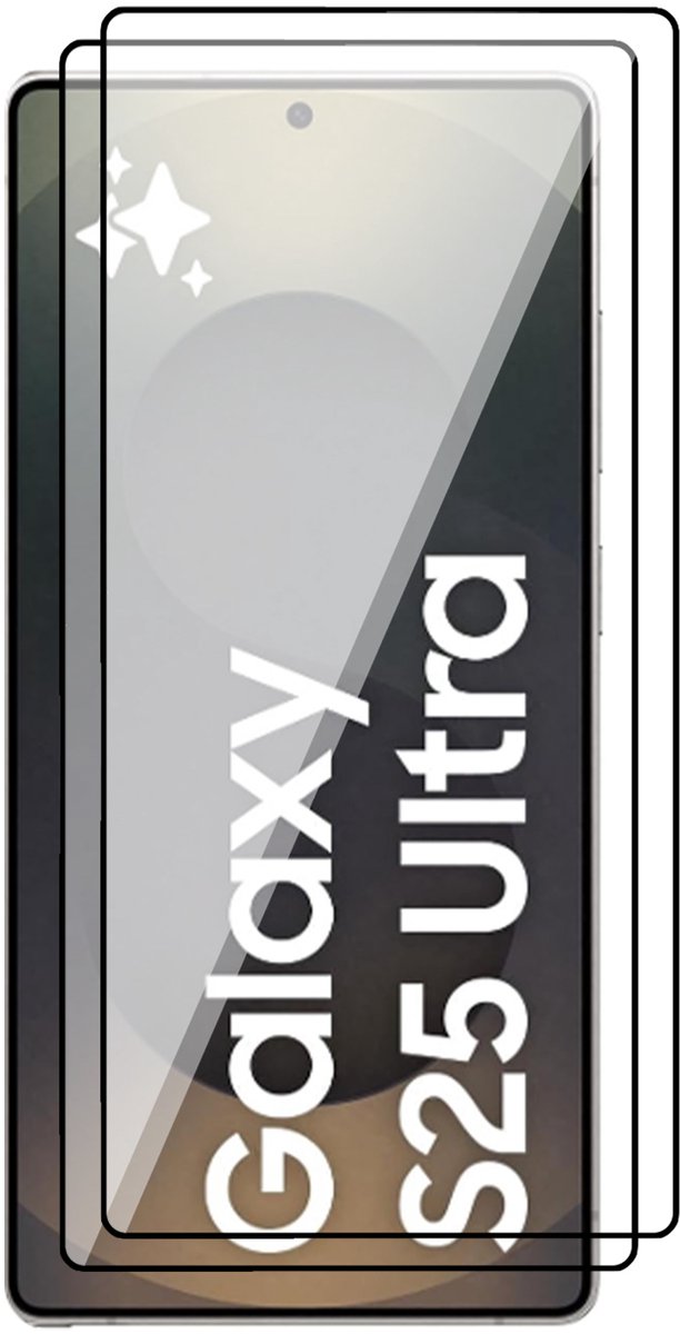 Screenprotector geschikt voor Samsung Galaxy S25 Ultra - 2x Glas Screen Protector