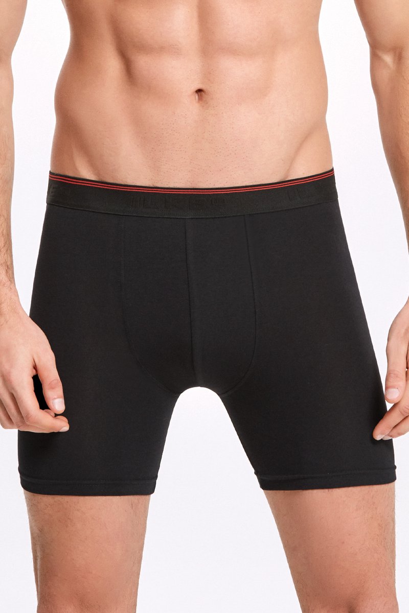 ilke® Heren Boxershorts 4 Pack – Sportief Design - Art 005 - Zwart - 2XL