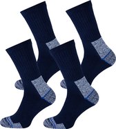 WeirdoSox - Werksokken heren met versterkte hiel en teen - 4 paar - Marine - Sokken Heren - Maat 47/50