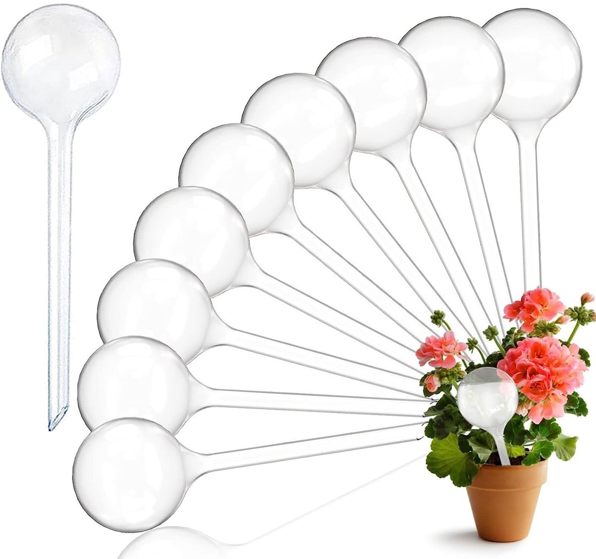 Ibenzoa® Automatische Zelfbewateringsballen voor Planten - Set van 12 Irrigatiebollen voor Binnen en Buiten