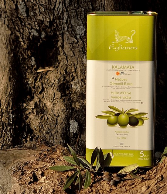 Eglianos Extra Virgin Olive Oil 5L Tin Can