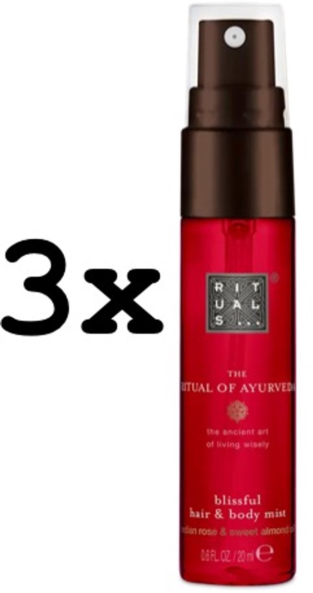 Rituals - 3 x Travel Ayurveda Hair and Body Mist 20 ml x 3 = 60 ml
