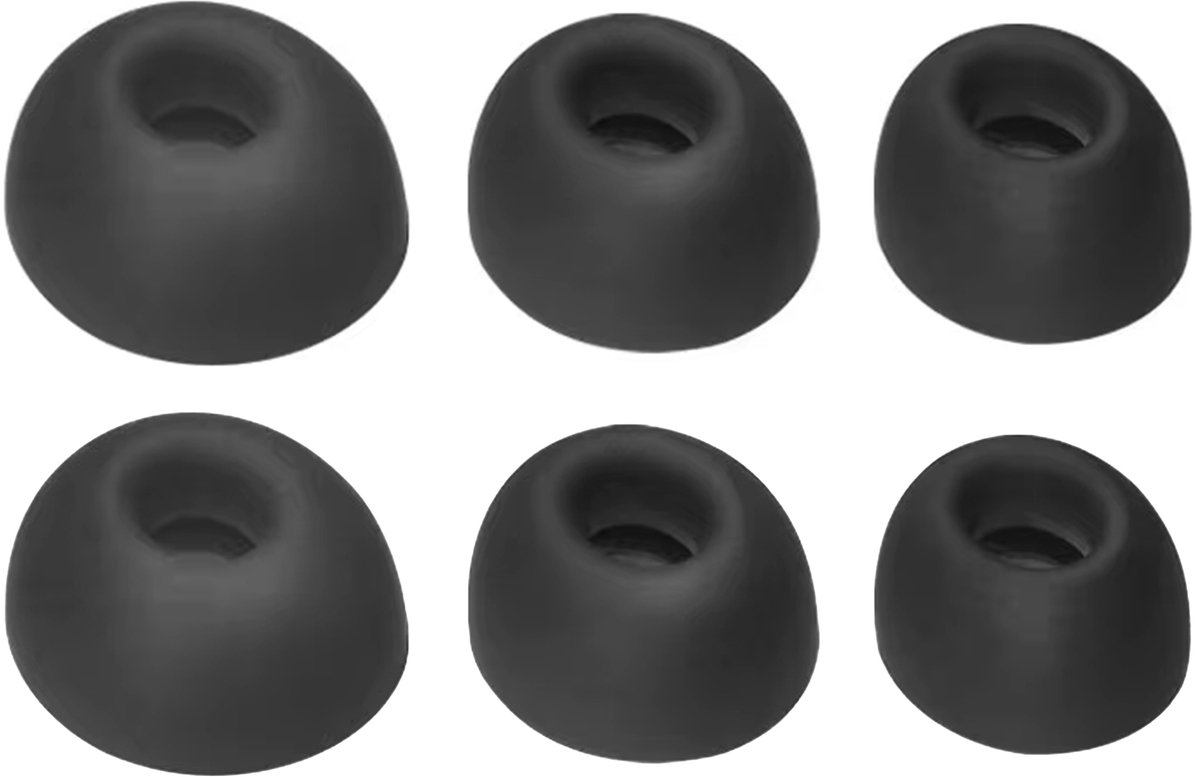 Ibley ComfortFit Siliconen oortips voor JBL Tour 2 Pro Zwart - Siliconen Earplug - S/M/L formaat - 3 paar - 3 maten - JBL Tour 2 Pro oortips
