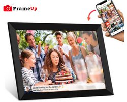 FrameUp - Digitale fotolijst met WiFi Met App- Zwart - 10.1 inch HD+ IPS Display - Fotokader met Touchscreen - 32GB - Zwart - FrameUp Digitale Fotolijst - Digitale fotokader FrameUp - Digitale fotolijst met WiFi Met App- Zwart - 10.1 inch HD+ IPS Display - Fotokader met Touchscreen - 32GB - Zwart - FrameUp Digitale Fotolijst - Digitale fotokader