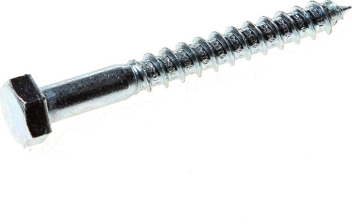 houtdraadbout gegalvaniseerd M10 x 30 (200st.)