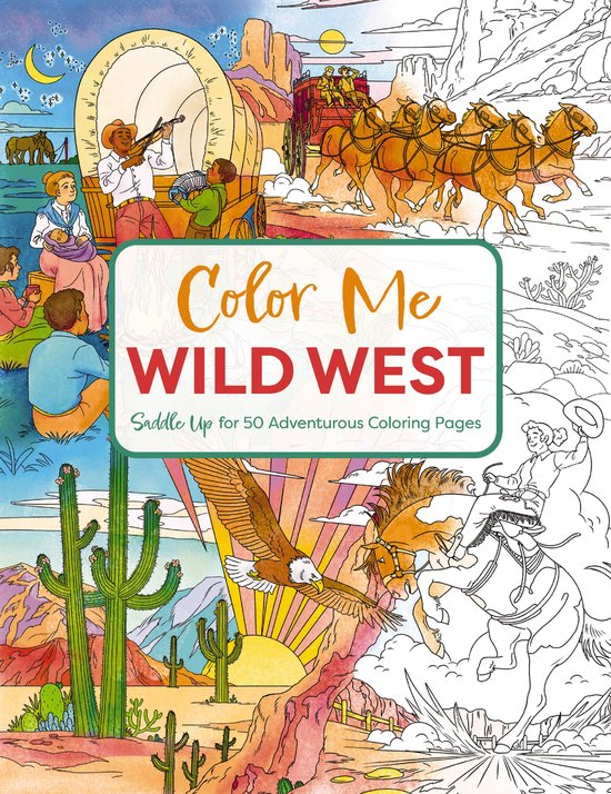 Color Me Coloring Books- Color Me Wild West - cover